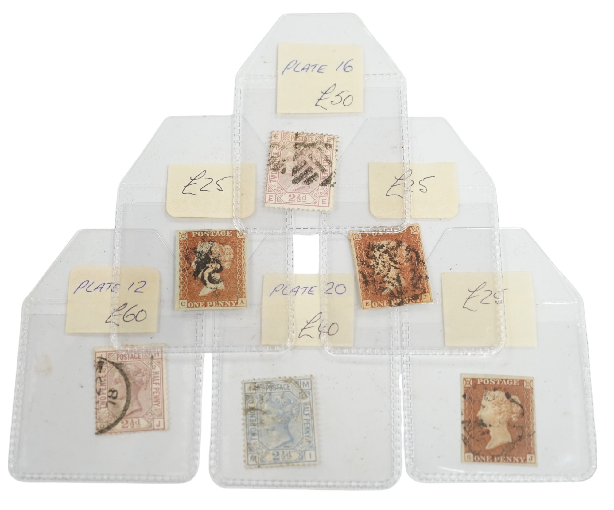 Thirty assorted Victorian stamps. Condition - fair